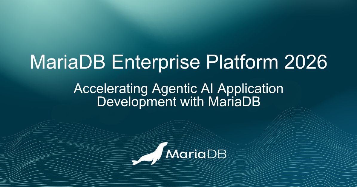 nitinprajwal's tweet image. MariaDB Enterprise Platform 2026 is here! Unifying transactional, analytical, & vector databases with native AI/RAG. Game-changer for LLMs & data analytics! #MariaDB #AI #Database #RAG
blog.nitinr.live