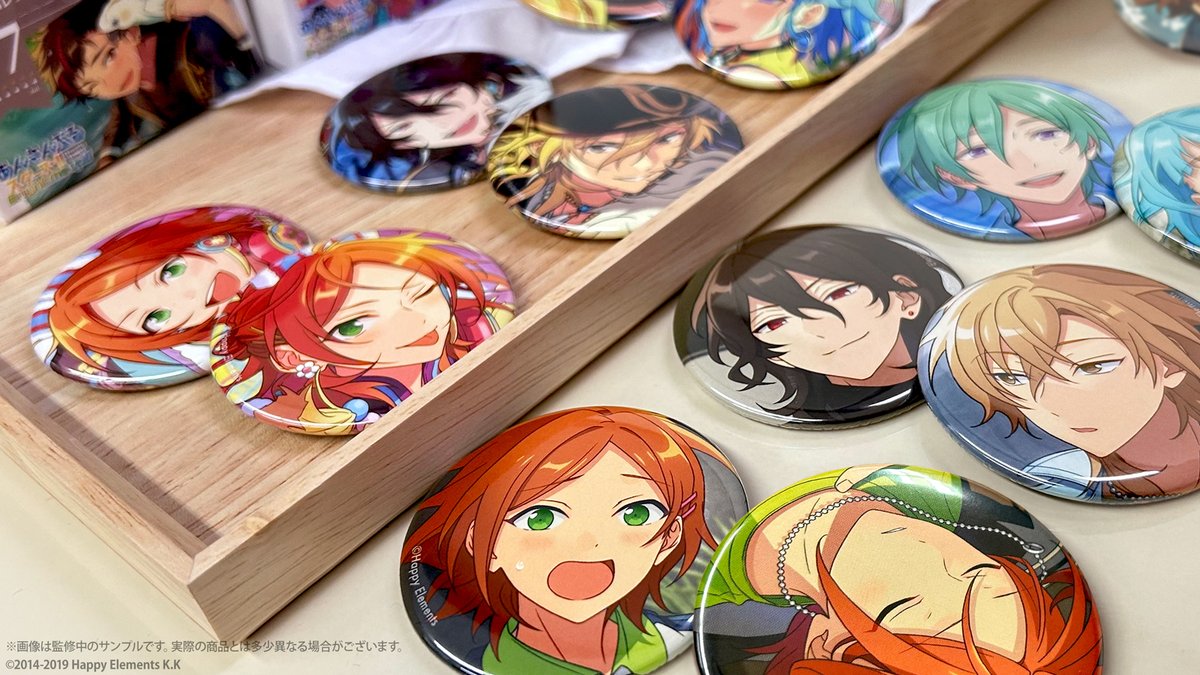 🟡 ┈┈ 𝑎𝑟𝑟𝑖𝑣𝑎𝑙 ┈┈ 🟡 #あんスタ コレクション缶バッジ