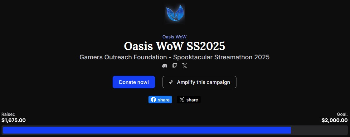 First night in and we've already raised $1675 of our $2000 goal?

.... Fine we'll raise the goal cause you guys are absolutely wonderful beings.

<a href="/tactyks/">Tactyks</a> @itslayria <a href="/Cherry01TTV/">Cherry</a> <a href="/bij_ou/">Bijouu🌙</a> <a href="/aprikitkat/">Aprikat - fastest paws NA</a> 
🧡💙🧡 #ss2025 <a href="/GamersOutreach/">Gamers Outreach</a>