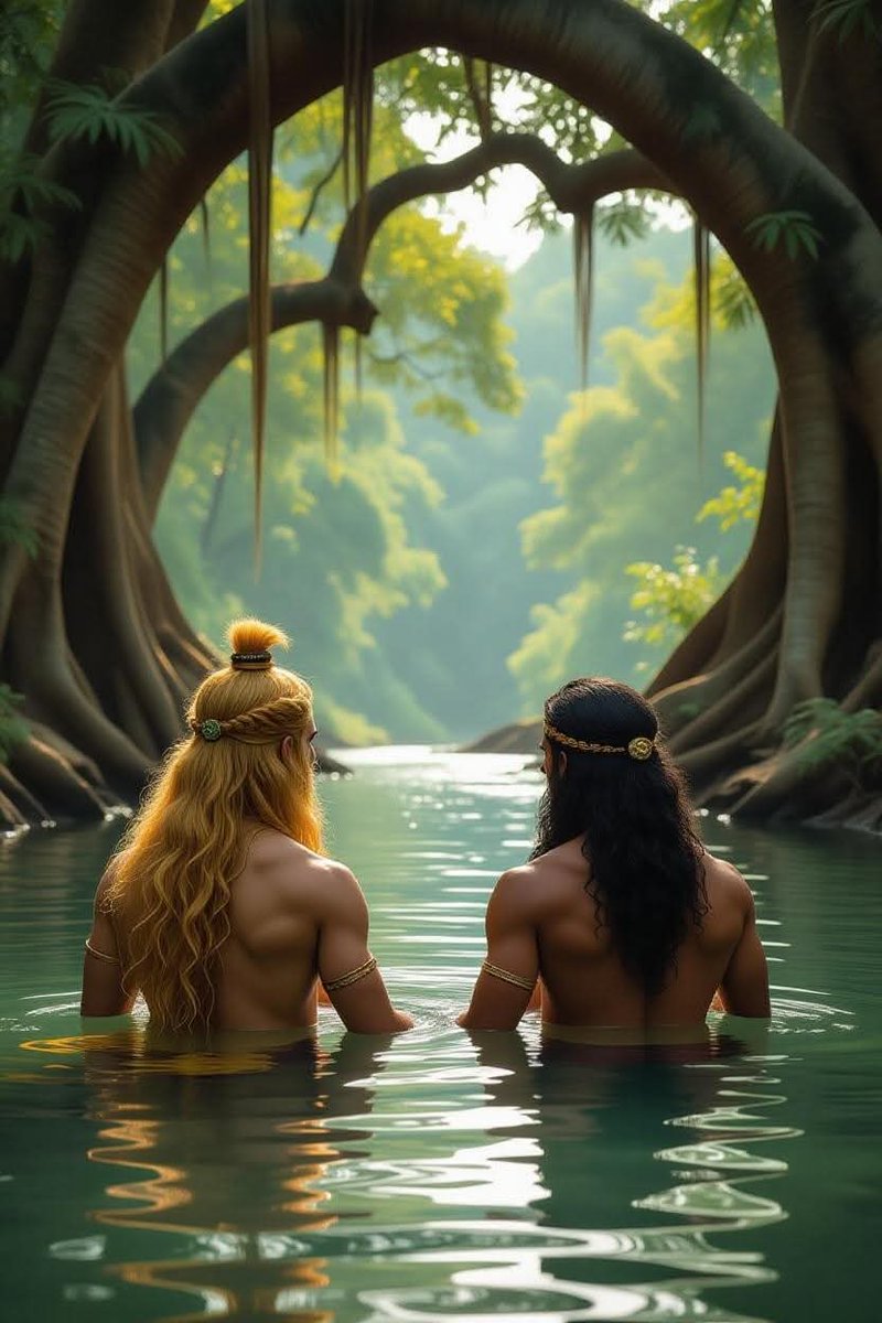 This was before the Puranic Universe of gods &amp; goddesses expanded.
-------------------------

Long before Brahma created, before Vishnu preserved, before Śiva dissolved, there was goddess Vāc, the goddess of Word.

In the Ṛgveda, Vāc speaks:

“I am the Queen, the gatherer of