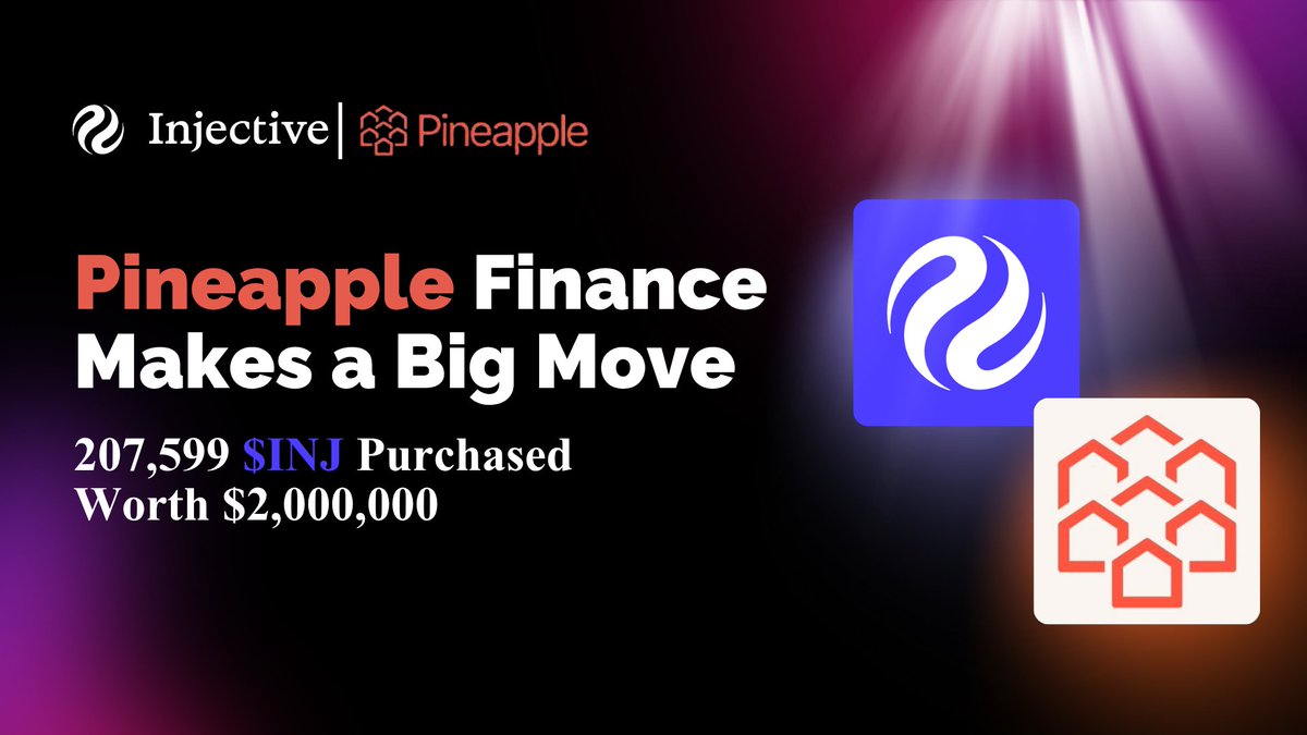 Felix_78.inj 🥷🏻 (@felixx_78) on Twitter photo Pineapple Financial just made another power move
A second open market buy $2M deployed for $INJ
Even through market swings, their conviction stays unshaken.
It’s a long-term vision, and <a href="/PAPLpineapple/">Pineapple PAPL</a> ( $PAPL ) knows it Pineapple Financial just made another power move
A second open market buy $2M deployed for $INJ
Even through market swings, their conviction stays unshaken.
It’s a long-term vision, and <a href="/PAPLpineapple/">Pineapple PAPL</a> ( $PAPL ) knows it