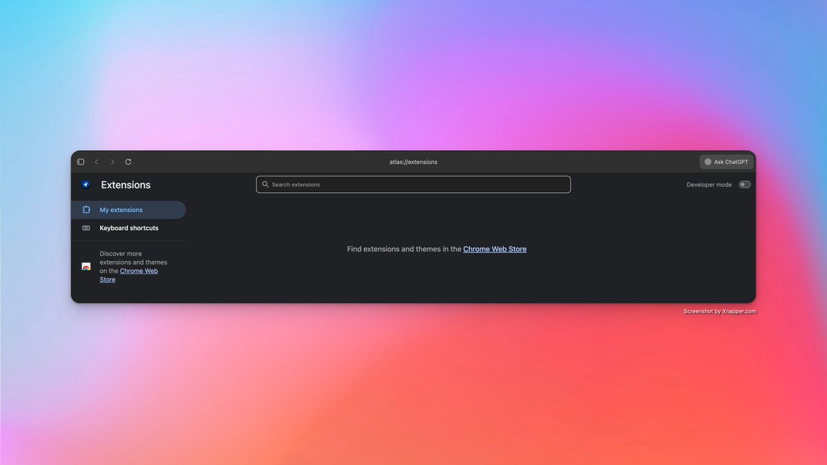 donnguyen_me's tweet image. Chrome Core in ChatGPT Atlas 😵💫
Using Chrome Core to build a product
..... competitive with Chrome Browser.