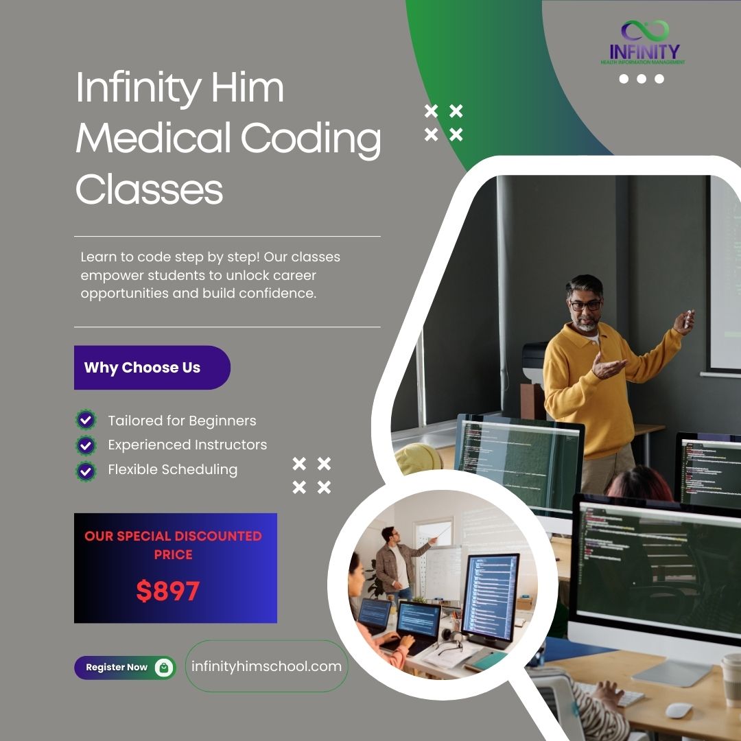 IHIMMedicalCod's tweet image. Unlock your coding potential with Infinity Him Medical Coding Classes that are designed for beginners with flexible scheduling. Special price at $897.
Register now at Infinityhimschool.com
#Medicalcoding #Onlineclasses #LearntoCode #Flexiblelearning #Techskills #FYP