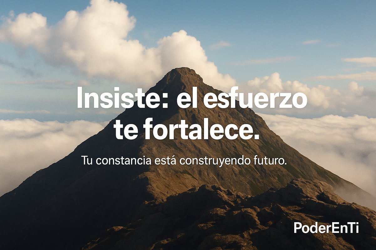 PoderEnti's tweet image. Insiste: el esfuerzo te fortalece. #PoderEnTi

Etiqueta a quien deba leer esto.

#Superación #Energía #Logro