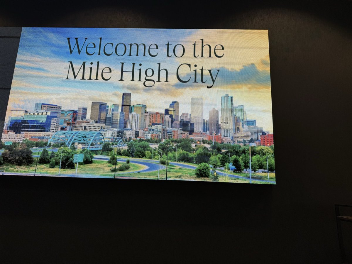 que3nc's tweet image. Conference in Denver… taking in the Mile high city.  Red rock and bronco stadium