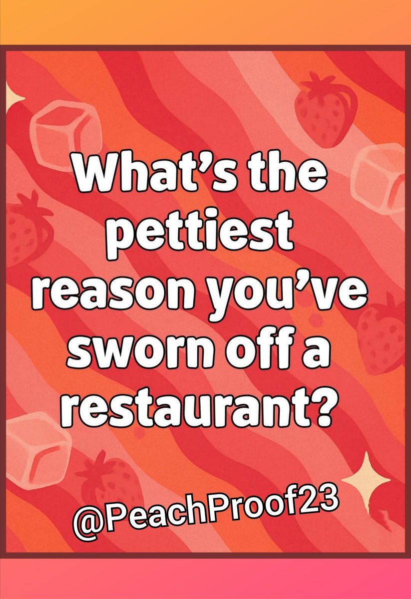 Not sure it's petty, but I had a waiter
forget my drink and never refilled my water  ❌️🥤😠