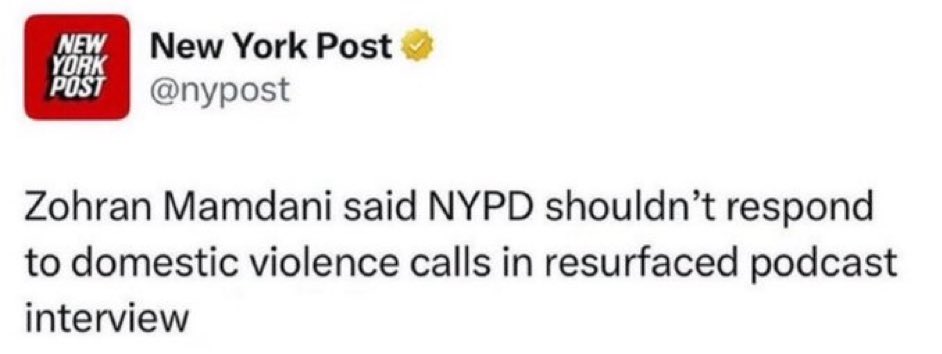 0HOUR1__'s tweet image. Mayor candidate @ZohranKMamdani vows to make domestic violence legal in NYC