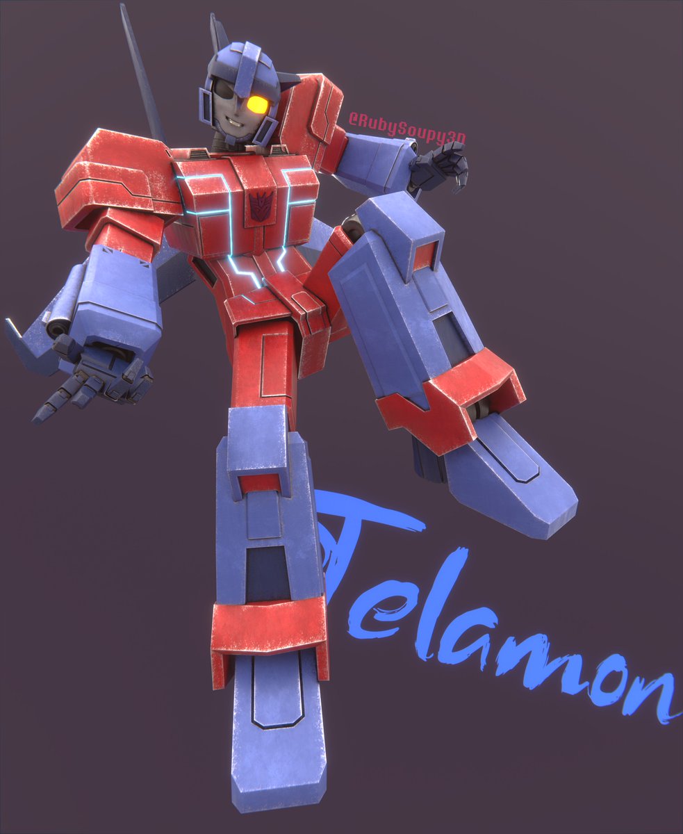 RubySoupy3D's tweet image. Recent comm model done for a client for their TF OC design named "telamon"!. Enjoy!!!!!
---
#transformers #transformersart #TFOC #Transformersoc #maccadam #3Dart