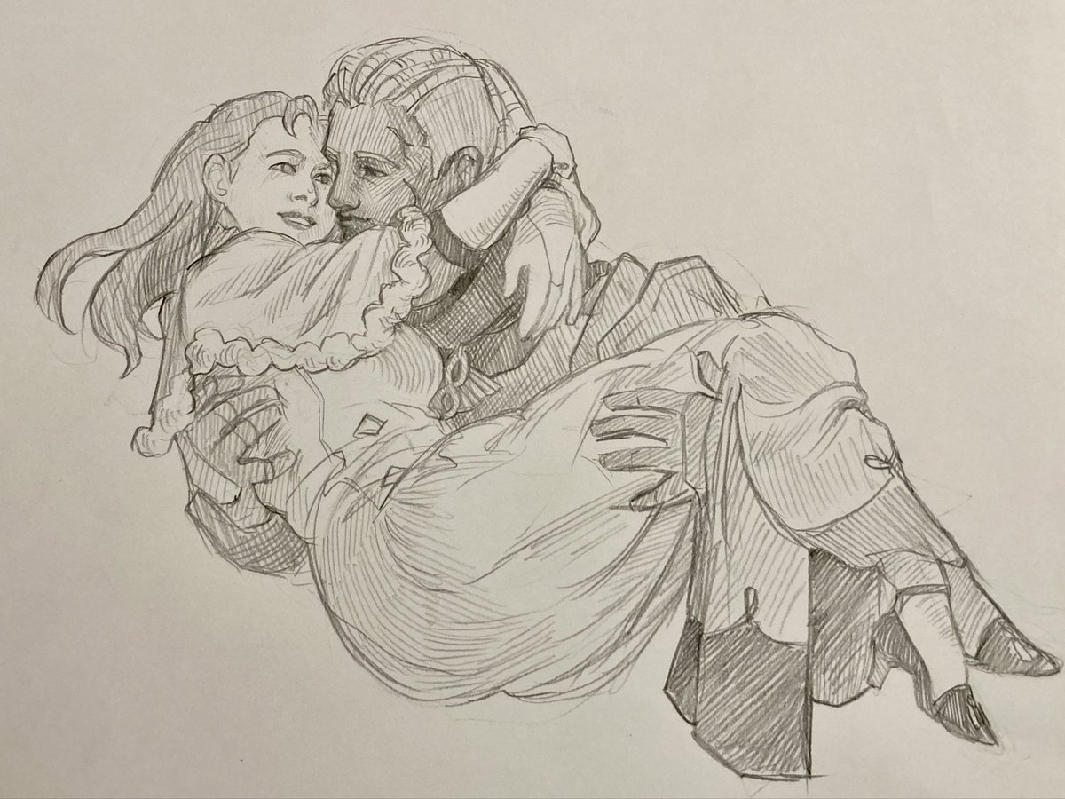 A quick Annette/Dedue drawing 😊❤️ #fe3h #annettefantinedominic #deduemolinaro