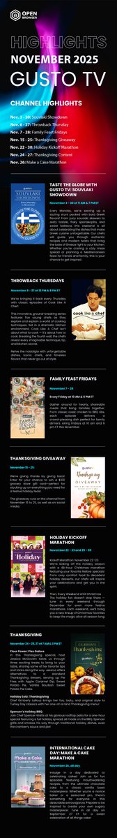 open_browser's tweet image. Check out Gusto TV&apos;s November preview. 
lt&apos;s all about to be revealed!🔥🔥🔥 
How to watch: Open the Open Browser, then go to live, find &quot;GustoTV&quot; to watch!🔥🔥🔥 
Stay tuned to our X page and don&apos;t miss a moment!🔥🔥🔥 
#OpenBrowser #GustoTV 
@gustotv