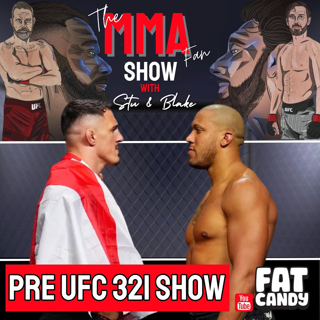 NEW SHOW!!!
Catch hosts <a href="/stuwhiffen/">Stu Whiffen</a> and <a href="/blakeharrison23/">blake harrison</a> chatting all things #ufc321 
We talk 
#tomaspinall 
#cyrilgane 
#mackenziedern 
#ufc action and outcomes

LINK IN BIO
Big love to @fatcandyuk 
Use code SWEETMMA for sweetie treat savings