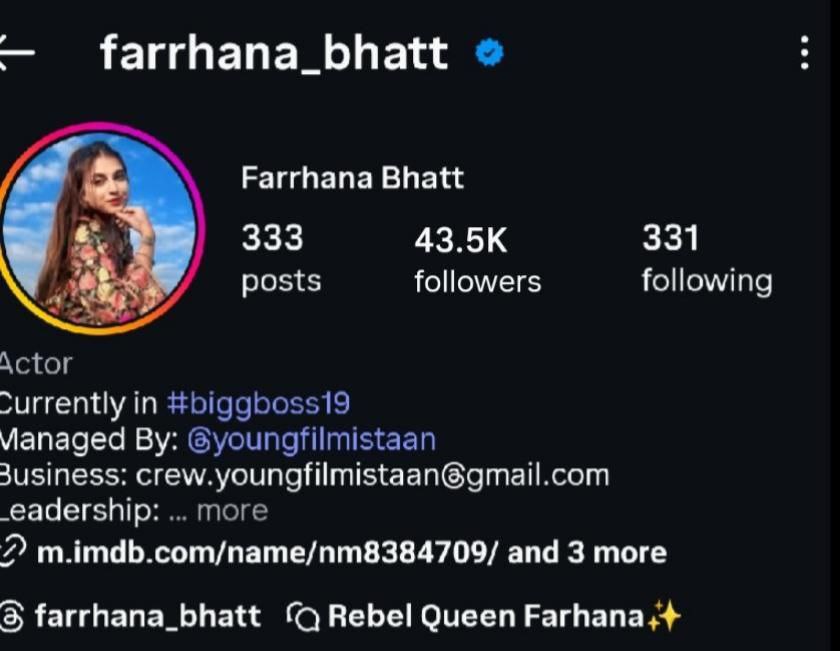 NavinSh62481158's tweet image. Doens't Matter who u r,
Doesn't matterWhere r u from,  The only Matters is That" Are You Winning Heart.

Yes Here is the Proof she's winning ✓
Congratulations @Farrhana_bhatt
For 1M IG FAM 

#FarrhanaBhatt  #BiggBoss19 #BB18 
   Then                                          Now