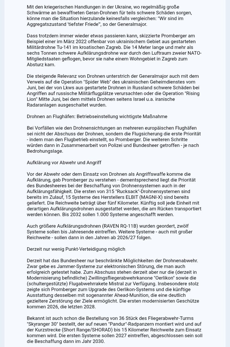 Bundesheerbauer's tweet photo. Drohnen: Abschuss meist nicht die sinnvollste Variante #Bundesheer https://t.co/JMApF4nnxn