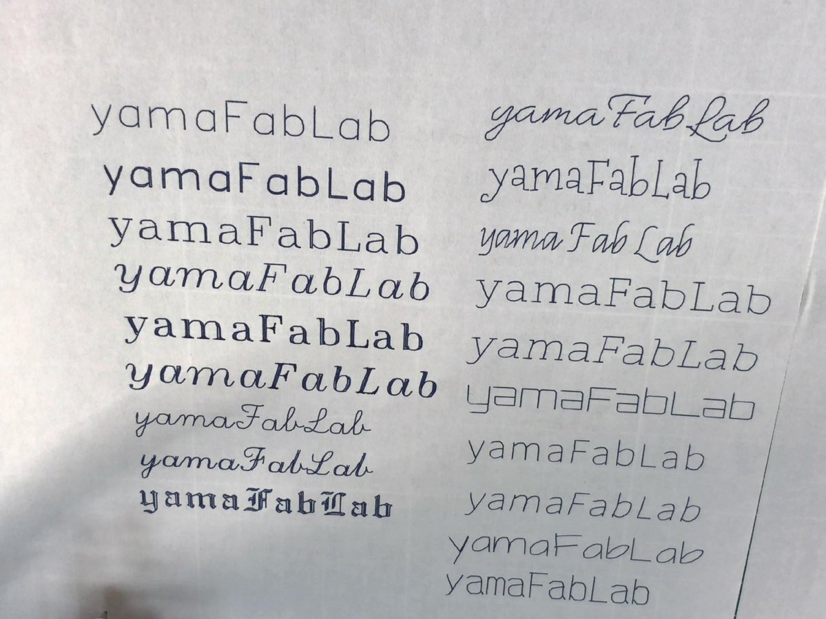 yamaFabLab's tweet image. EleksMakerのEleksDrawのペンプロッタにて。
ストローク化した文字の出力結果とGcodeファイルのViewerの結果。
Inkspaceでは、この種類のストローク化し文字を出力することができそうだ。
#EleksMaker
#EleksDraw
#ペンプロッタ
#ストローク化
#Gcode
#Inkspace