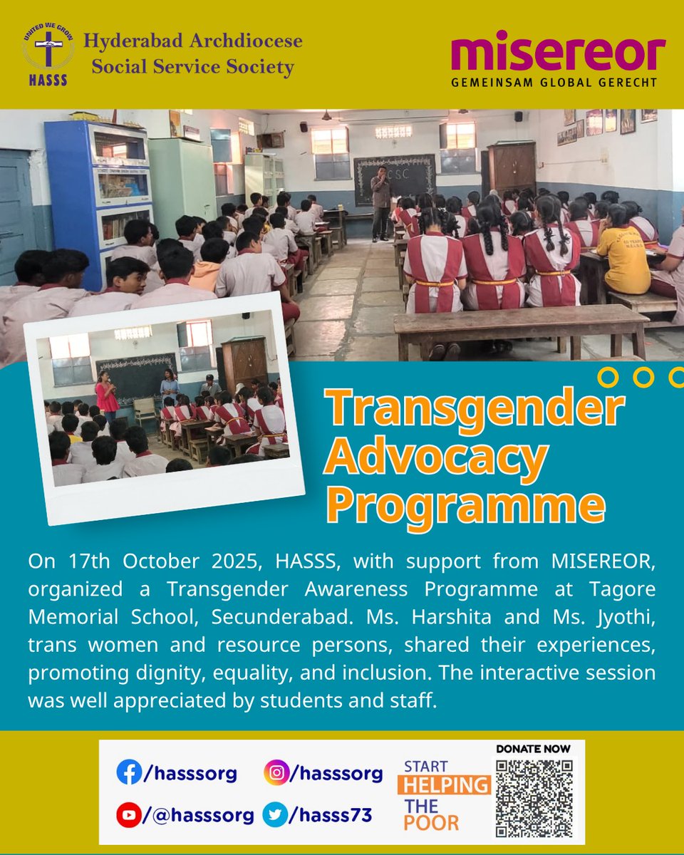 hasss73's tweet image. Transgender Advocacy Programme  
#Misereor #mivaaustria #dkaaustria #MissioAustria #transgenderrightsarehumanrights #transgenders #transgenderrights  #CMOTelangana #kolping #deepthiravula #archanasuresh #garethwynnowen #dioceseoftoronto   #dioceseofspeyer
