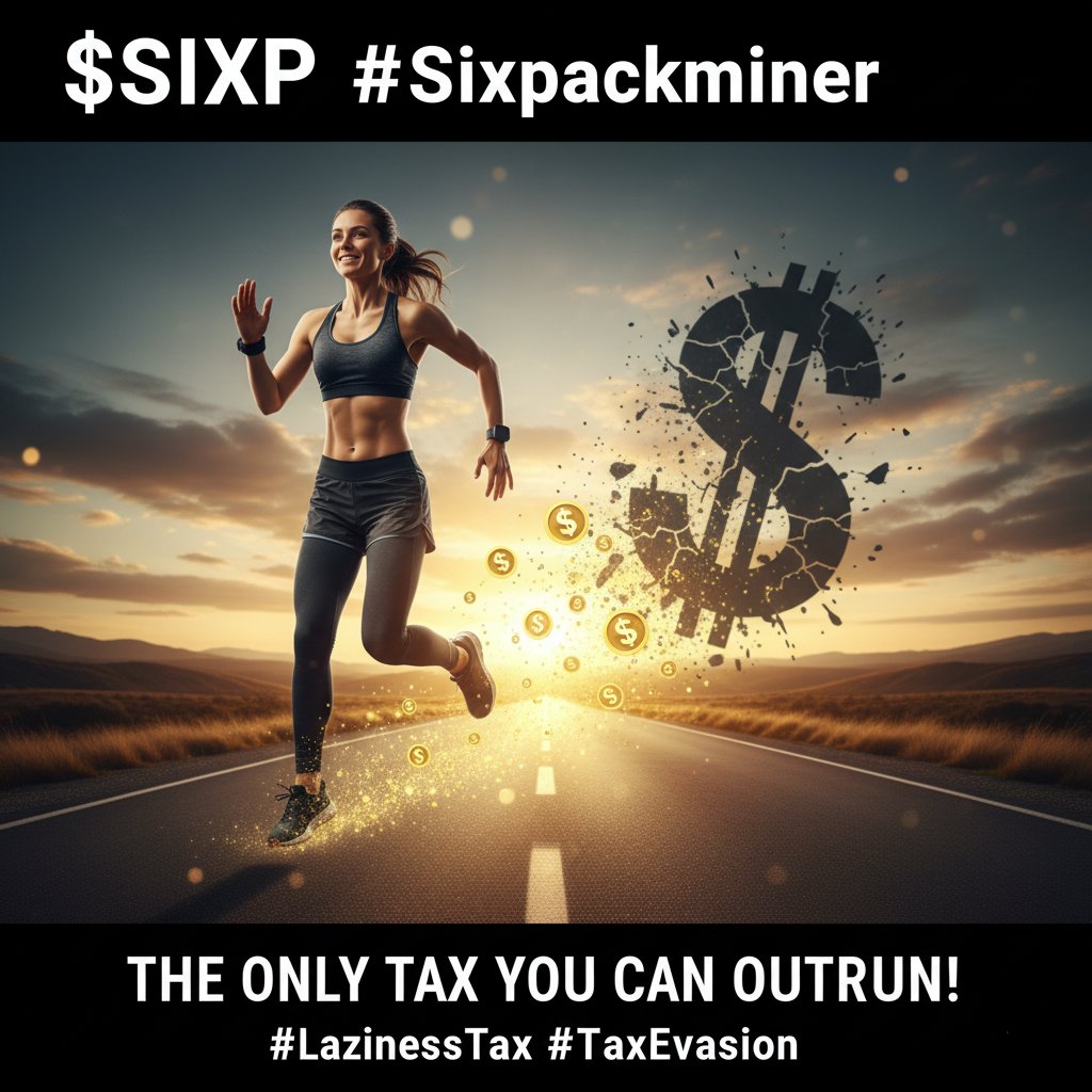 NargsShmc's tweet photo. An inactive life is full of "hidden taxes": medical bills, low energy, lost opportunities. 💸
With $SIXP, we define a new concept: The Laziness Tax! The more active you are, the more you eliminate this "tax" AND get rewarded.

The Only Tax You Can Outrun!

$SIXP 
#Sixpackminer https://t.co/TgzRazN8HE