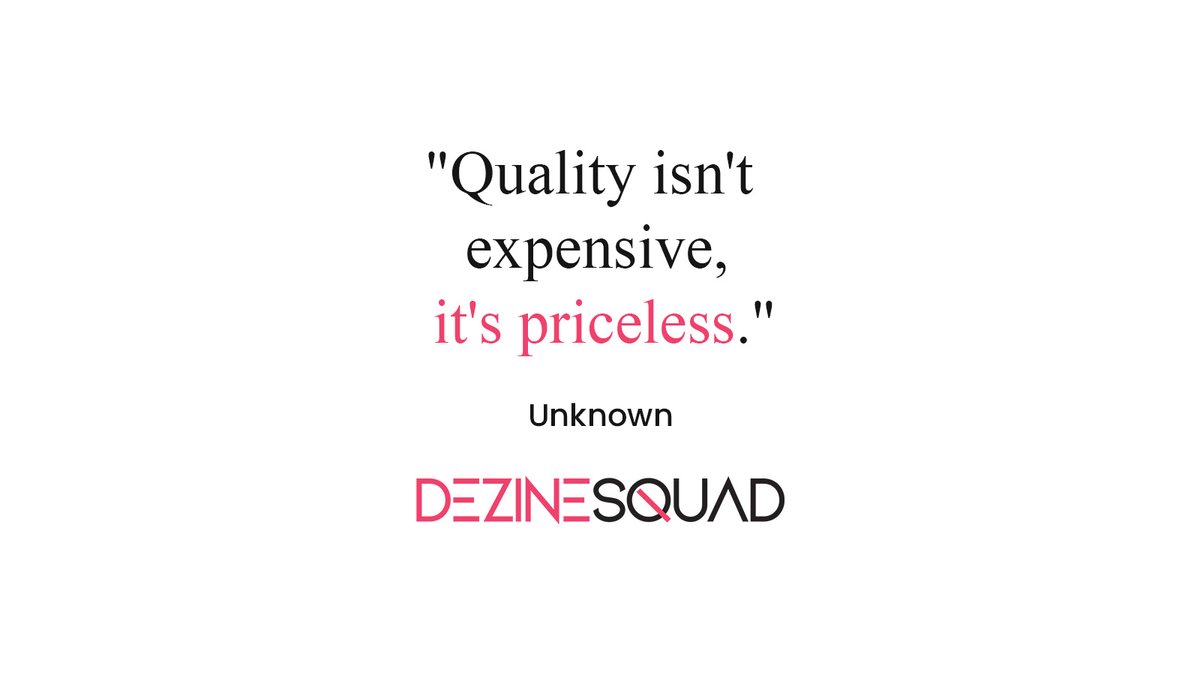 DezineSquad's tweet image. Quality isn’t expensive — it’s priceless. Because when it’s done right, it speaks for itself. ✨ #DezineSquad #DesignQuality #PricelessDesign #CreativeExcellence #BrandPerception #DesignMatters #VisualIdentity #SmartDesign #CreativeStrategy #DesignWithPurpose