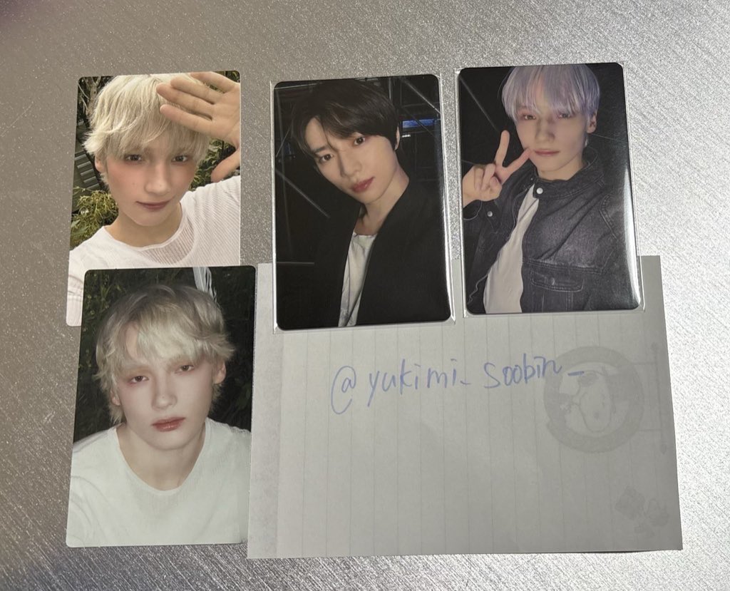 yukimi_soobin_'s tweet photo. txt 交換
【譲】1枚目　(2.3枚目👑)ボムギュ　ヒュニンカイ
【求】2.3枚目💖>>>>>💕　スビン

郵送、梅田の手渡し🙆‍♀️
検索からお気軽にお声がけください https://t.co/SiaEYzzSIp