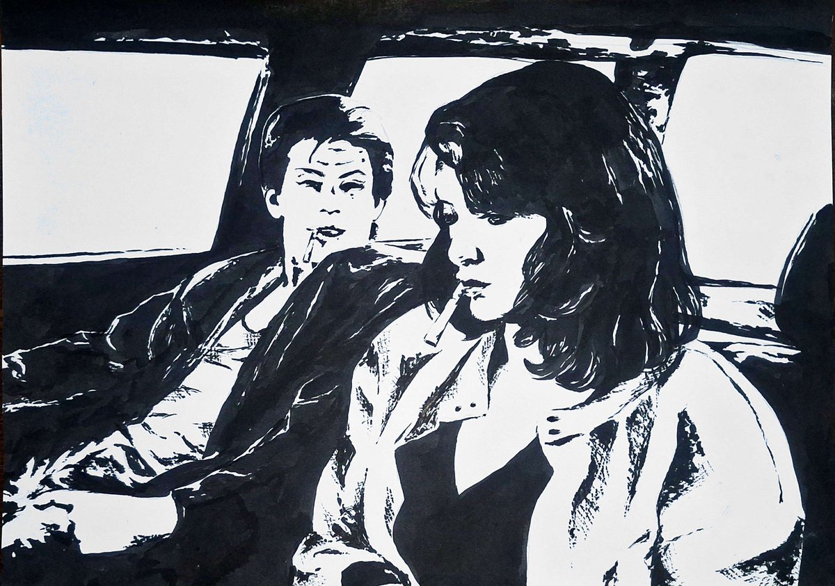 heathers, 1988
ink on paper