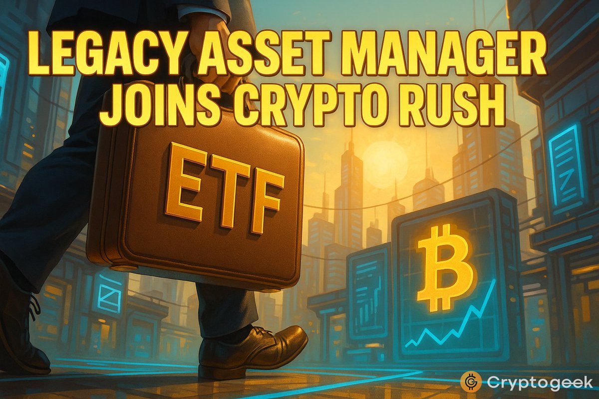 the_Cryptogeek's tweet image. Another legacy asset manager joins the crypto ETF land rush 🏦
TradFi keeps piling in - filings stack up, pressure on regulators rises 📈
Bullish or crowded trade from here? #BTC #ETF #TradFi $BTC