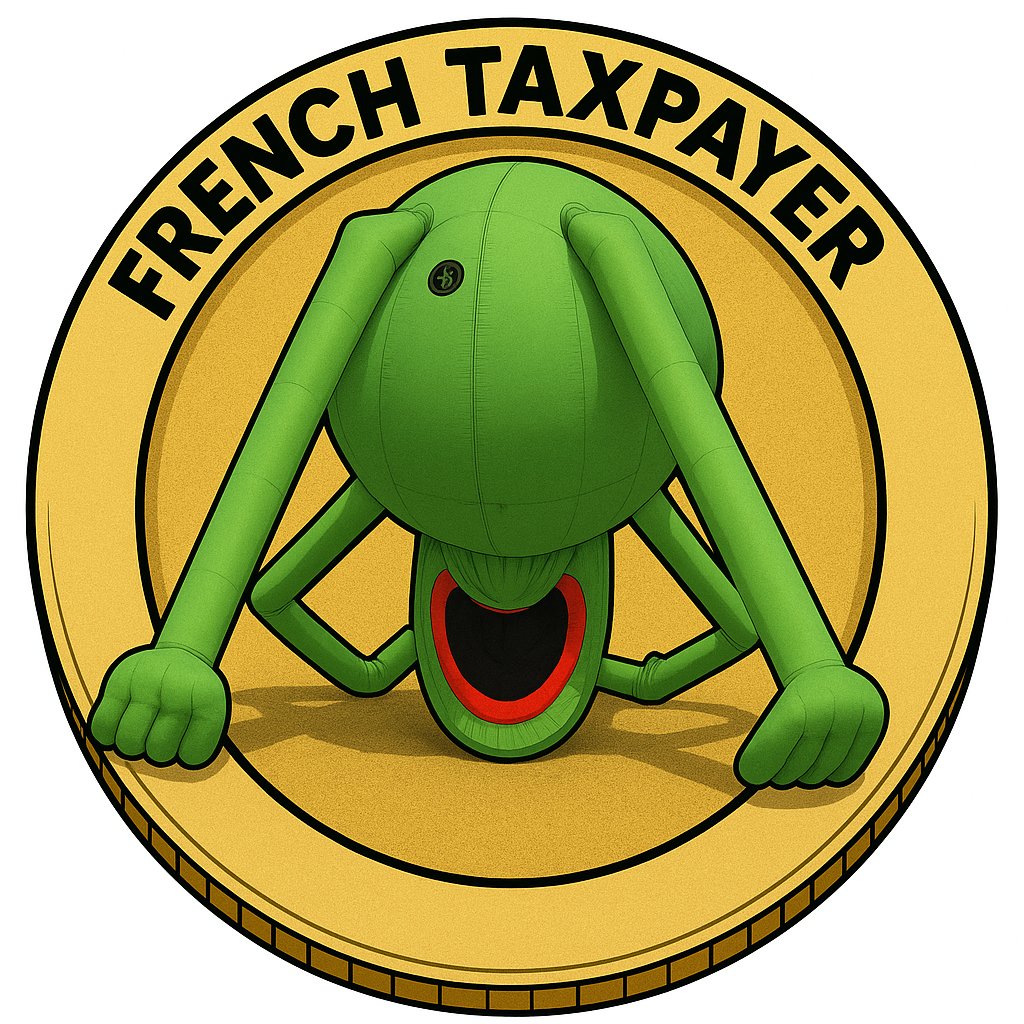 Ftaxcoin's tweet photo. La grenouille géante à Paris vient d’être identifiée!

Nom scientifique : Contribuablus Françaisus en fin de moisus

$FTAX – premier token basé sur la douleur fiscale

CA: 4MEvXHXtCNuMT9JNbS2yDQmFCh5e3gZ59uYxzscypump

#solana #meme https://t.co/vgTjxCzc4A