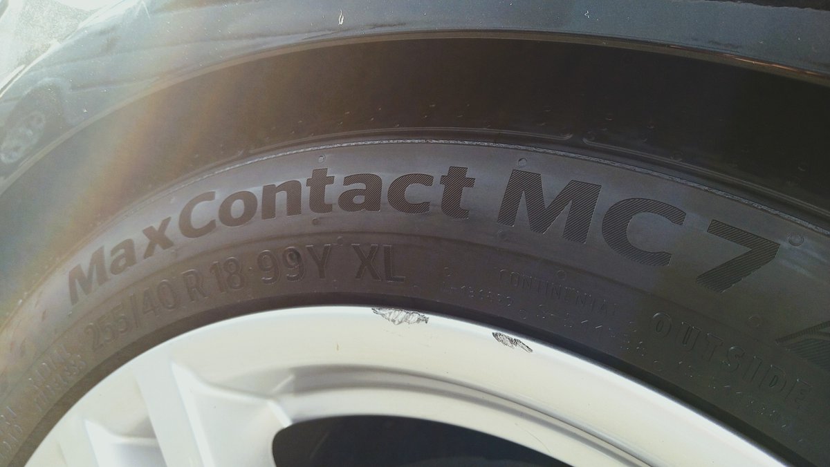 TG_MACHIDAHILLS's tweet photo. 今回はタイヤご購入にあたり
当店を選んで頂き有難う御座います🙇♂️
#Continental #MaxContact7 #MC7
F:225/45R18 95Y
R:255/40R18 99Y
を装着させて頂きました✨
🚗空気圧点検お待ちしております🚗
#BMW
#320i
#コンチネンタル
#タイヤガーデン
#町田ヒルズ https://t.co/jTsLYb2zRZ