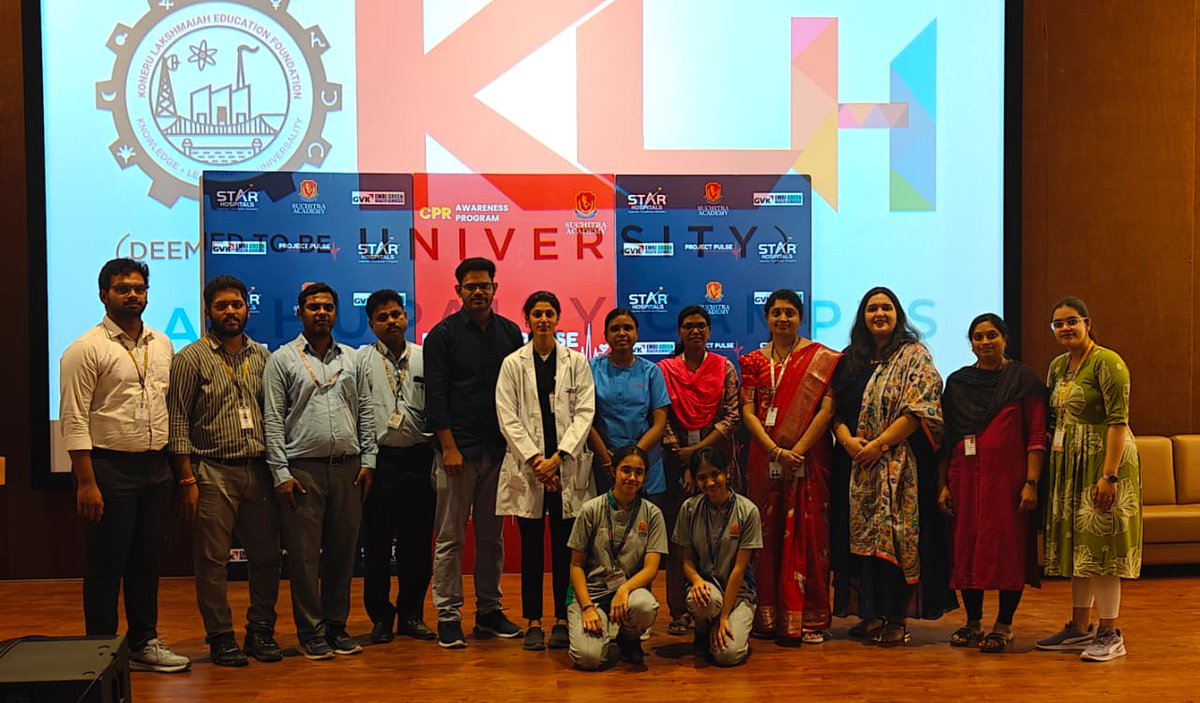 SuchitraAcad's tweet image. Suchitra Academy&apos;s Project Pulse VIII was a huge success!  320 students learned life-saving CPR skills &amp;amp; emergency response at KLH Universiry Thanks to Dr. Tejaswi &amp;amp; Star Hospital for making it impactful!  #ProjectPulse #CPRTraining #SuchitraAcademy