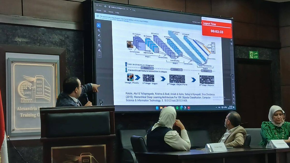drahmsh's tweet image. Yesterday, I had the pleasure of delivering a lecture titled “Artificial Intelligence in Precision Medicine Research” during the annual conference of the Quality Assurance Unit - وحدة ضمان الجودة كلية الطب جامعة الإسكندرية 
Presentation link: docs.google.com/presentation/d…