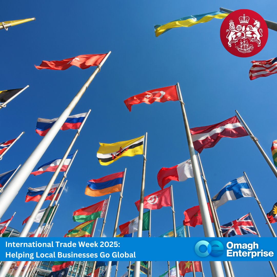 🌍 Explore global growth at International Trade Week 2025 (3–7 Nov)!

Join NI’s event Selling Internationally – A Game Changer for Business Growth on Wed 5 Nov in Belfast.

Learn more 👉 cutt.ly/4r86tqGU

#OmaghBusiness #ITW2025