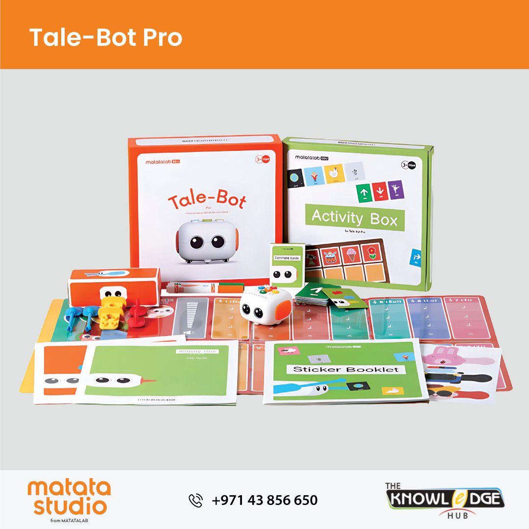 Knowledgehubdxb's tweet image. Coding starts here! 🤖 

With Tale-Bot Pro, kids press arrows to code movement on story mats—screen-free, fun, and classroom-ready.

Shop/know more: shop.knowledge-hub.com/product/tale-b…

#Coding #codingforkids #STEM #k12