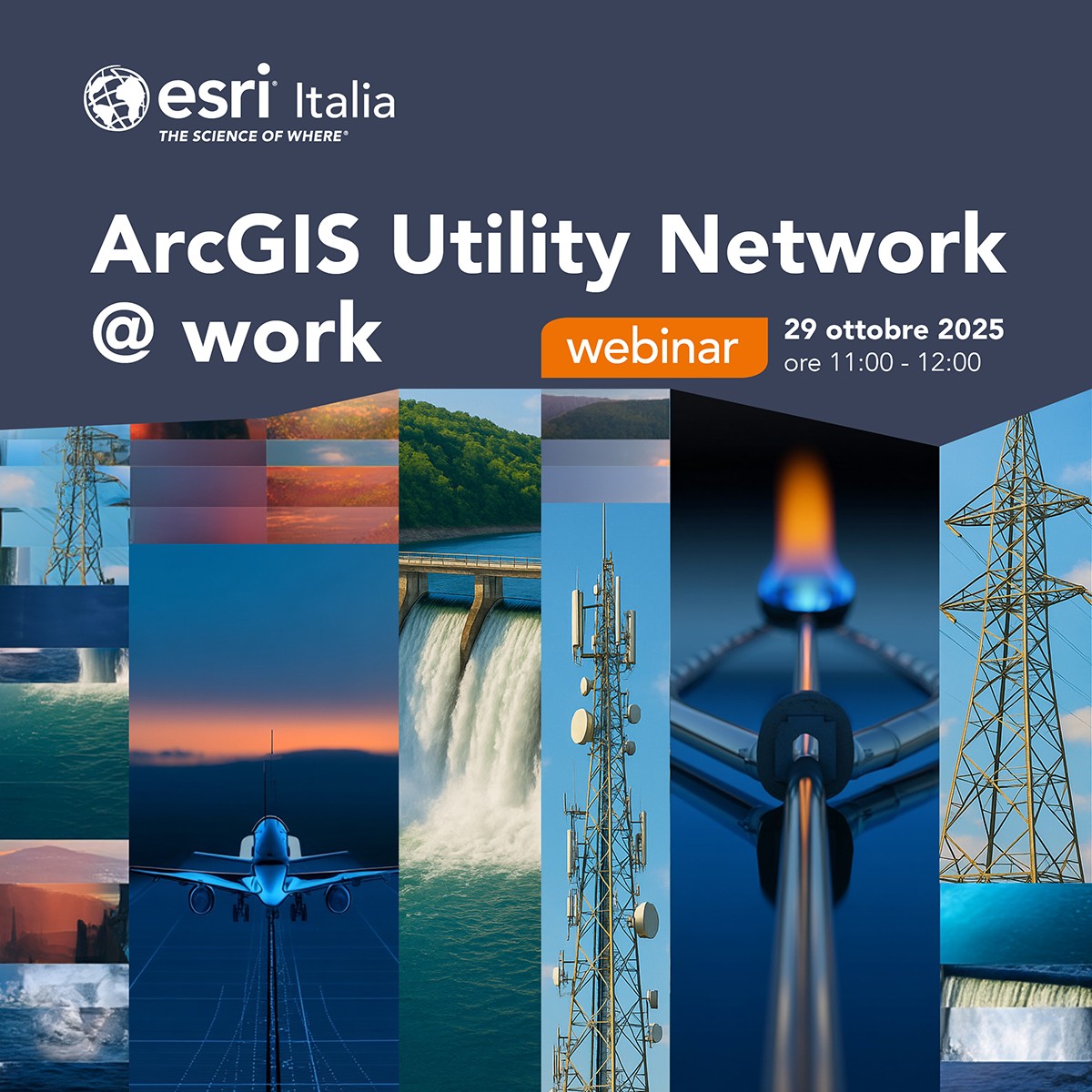 Esriitalia's tweet image. 🚨 #Webinar gratuito – 29 ottobre, ore 11:00
📍Scopri le novità di #ArcGIS #UtilityNetwork : flussi di lavoro, migrazione, web &amp;amp; mobile, #telecomunicazioni.
🔗 Iscriviti ora bit.ly/4hqVXJt
#GIS