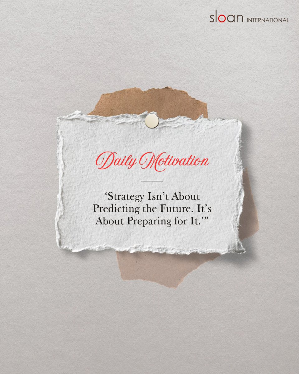 JuliaASloan's tweet image. Every decision you make today shapes the possibilities of tomorrow. That’s the essence of strategic thinking—seeing beyond the immediate and preparing your team for what’s next.

sloaninternationalconsulting.com/services/
*
*
#StrategicThinking #LearningLabs #JourneyToMastery #BusinessChallenges
