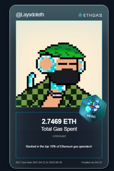 Earn rewards for the gas you spend on ETH! ⛽️ Use this referral link to join #ETHgas &amp; we both get a bonus: ethgas.com/community/onbo…  #Ethereum #CryptoRewards"
Or use the code MEHVDML 

<a href="/ETHGasOfficial/">ETHGAS</a>