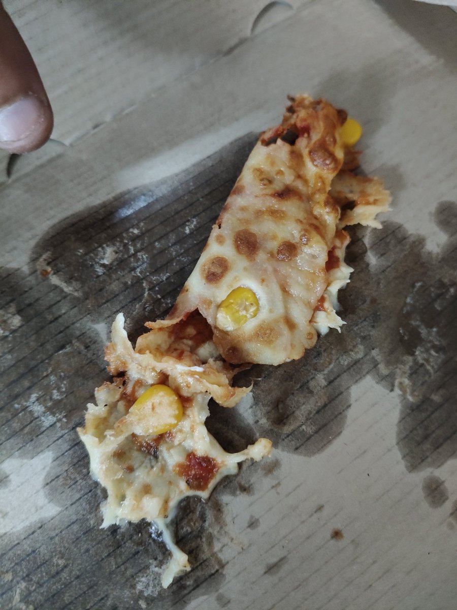 ButtanPriya's tweet photo. I got the order after 1.5 hrs now, and the pizza is not even warm and not fresh at all. Is this your service??? It was a prepaid order. You guys just wasted my time. I want my full Refund along with compensation for the time you have wasted. Customer support is not supporting https://t.co/W7xMG3Y0me