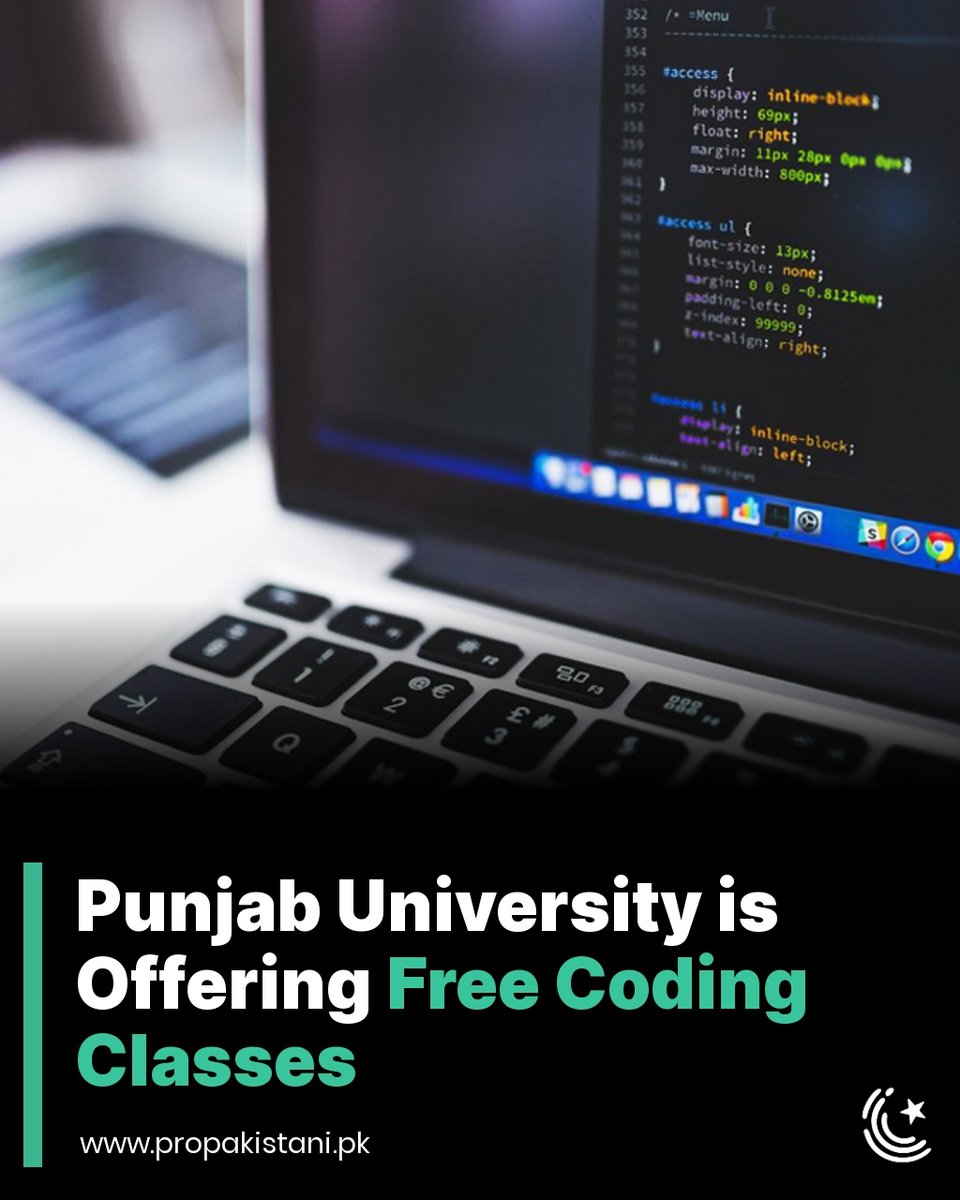 ProPakistaniPK's tweet image. The course has already attracted over 2,000 student registrations, with several faculty members also joining to improve their programming knowledge.
Read More: propakistani.pk/2025/10/23/pun…
#FreeCourse #CodingCourse #Python #PunjabUniversity