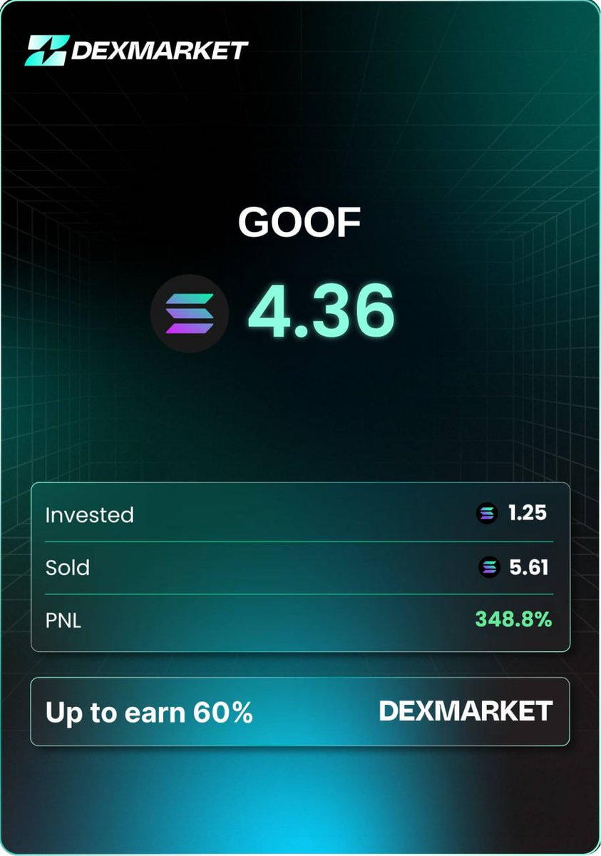 HSyble5495's tweet photo. The smart ones bought early. The brave ones are buying now. $GOOF

CA: AoG6dGKE9xNE3Qx9ZsbDa5AVBMi1xmVzSfDABeXipump https://t.co/ekMzVleAe1