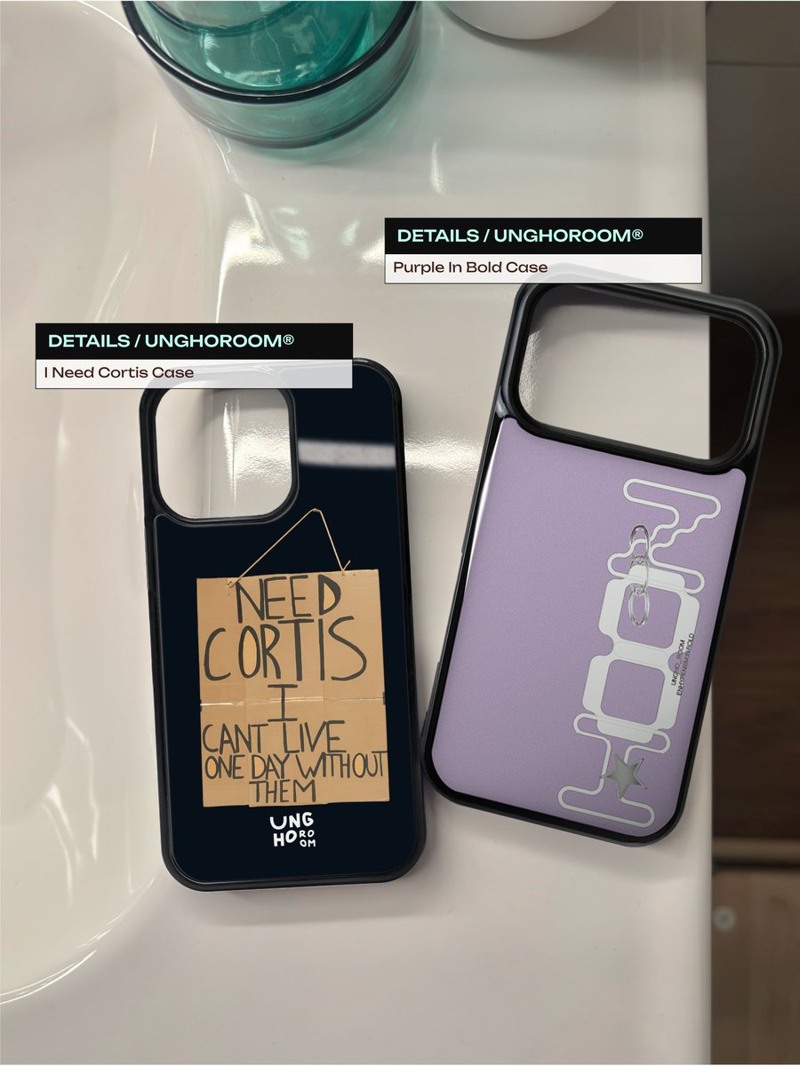 Ⓜ️✴️ Ungho Room® Bumper Case 🚪🎳
Because your phone deserves personality too 🛜🪽
available in custom #CORTIS / #ENHA design 🤍

glossy print with bumper rubber frame — minimal, bold, and personal 🩶🧷🪞
