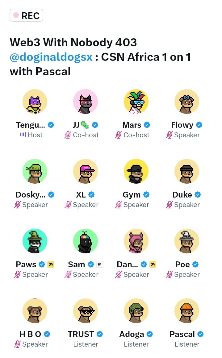 FlowGrafixx's tweet image. We're live!
Join in🤗.
x.com/i/spaces/1lDxL…
I'm always excited about meeting up with the amazing Doginal family every morning, lots of Alphas, market updates and current world trends.