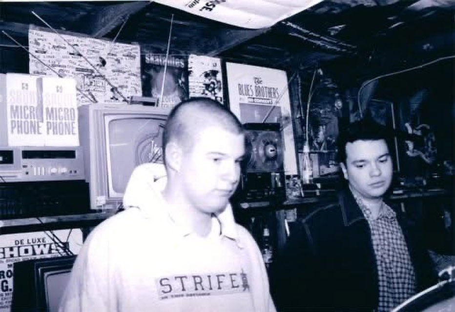 Pete and Joey plotting world domination… or just trying to tune a guitar.
Band practice, 1999.
#ska #skarmy #skarmyofdarkness #sadness #peteandjoey
