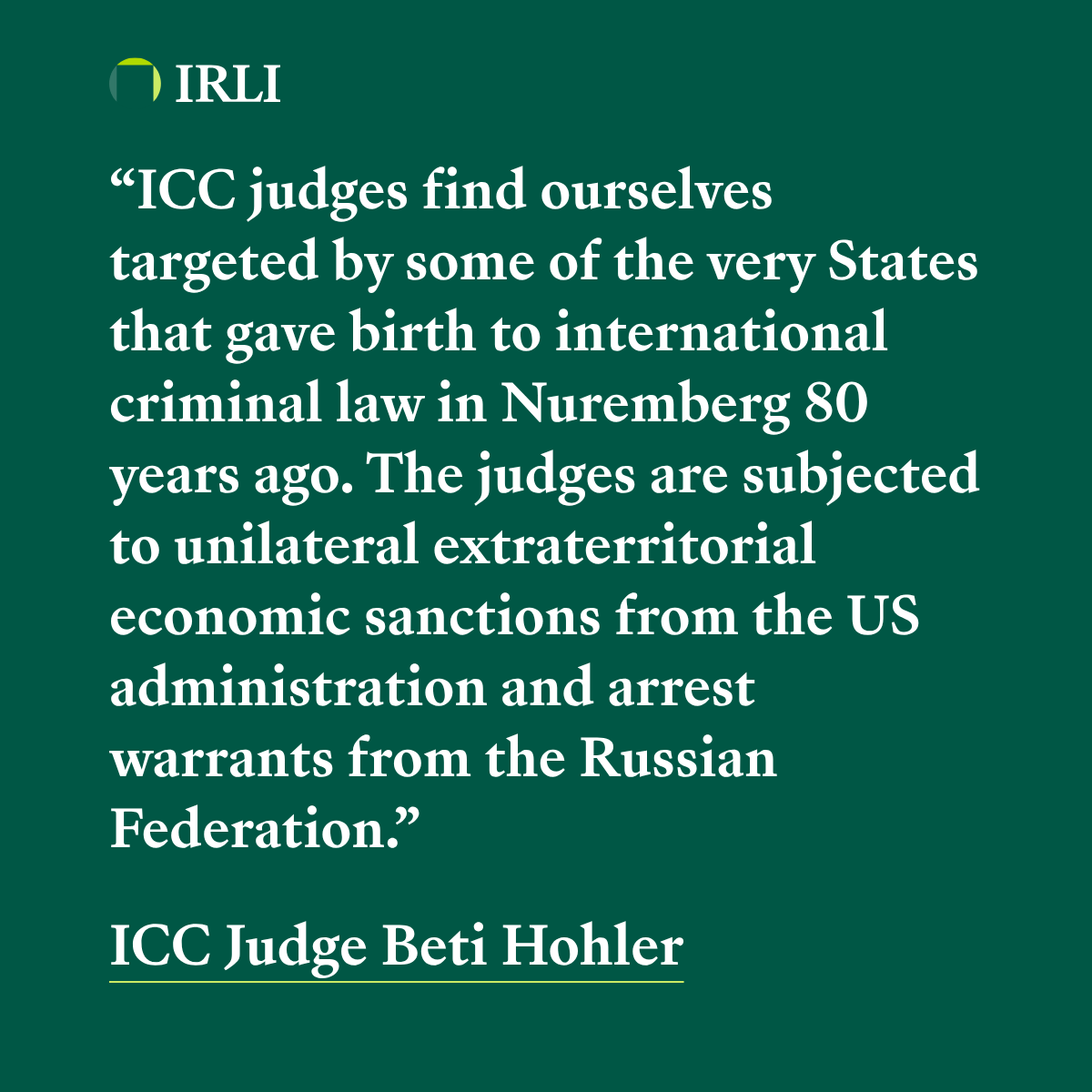 Irish Rule of Law International tweet media