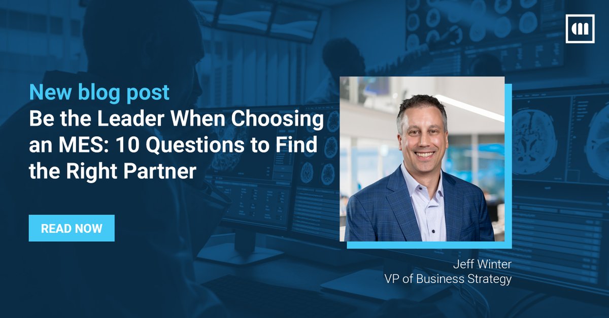 What if your #MES provider understood not just where you are, but where you are going?

In this latest blog, Jeff Winter explains why choosing an MES partner isn’t just a tech decision, but it’s a business-defining one.

Read the full blog : 
➡️criticalmanufacturing.com/blog/be-the-le…