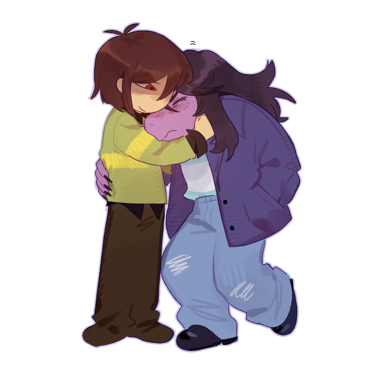 duongesean's tweet image. no context just Krusie cuddling😋
#DELTARUNE #krusie