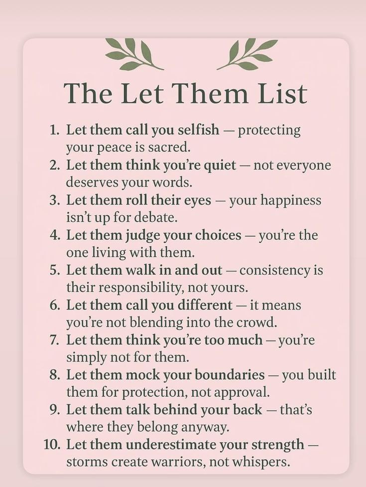 Realdealmate's tweet photo. The Let Them List https://t.co/yMqu66tjwc