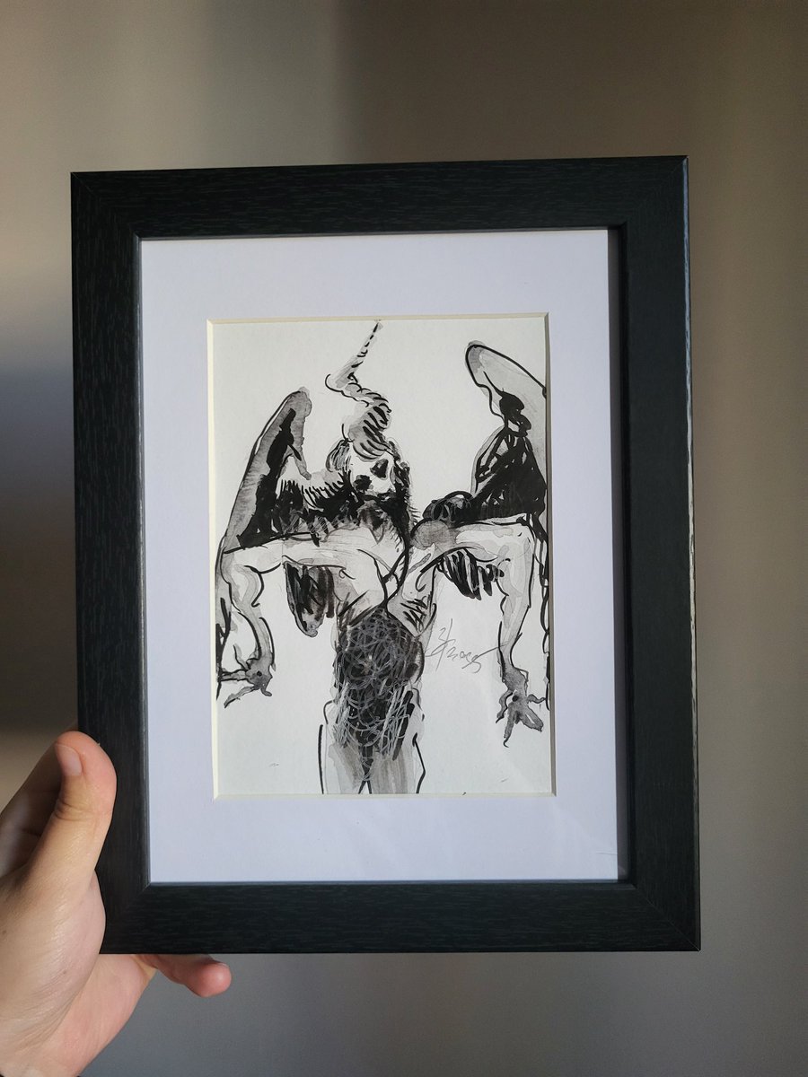 Продаю кортіну за 2500 гривнів. Сама ілюстрація формату А5, рамка трохи більша. Матеріали: акварелька і туш