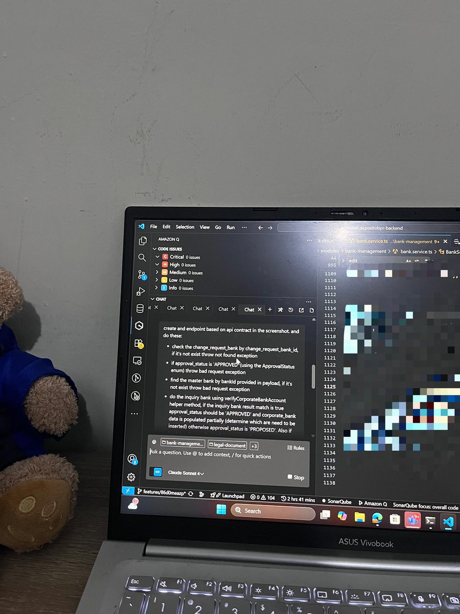 primadahzz's tweet image. create a comprehensive prompt, then leave the IDE (actually the desk in this moment), let AI change the world, then do some tweaking of “shitty, heartless, and pathetic” code.