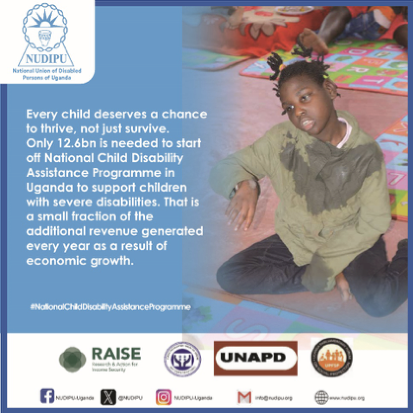 DailyMonitor's tweet image. SPONSORED: Every child deserves a chance to thrive, not just survive. Only UGX 12.6bn is needed to start off the National Child Disability Assistance Programme in Uganda to support children with severe disabilities.

#NationalChildDisablityAssistanceProgramme 

@UNAPD 
@upfsp…