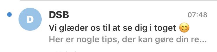 Ja liebe DSB, ich freue mich auch auf Dich. Ehrlich!😄😂😄