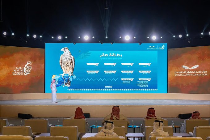 في ليلة حماسية ضمن مزاد نادي الصقور السعودي 2025 بمقر النادي في ملهم،. تم بيع صقرين بمبلغ 163 ألف ريال ضمن موسم الطرح السنوي للصقور.. بيع "شاهين فرخ" طرح ينبع (ل 5 طواريح) ب81 ألف ريال. بيع "شاهين فرخ" طرح الوجه (للطاروحين عوض البلوي وباسم النحاس) ب82 ألف ريال 