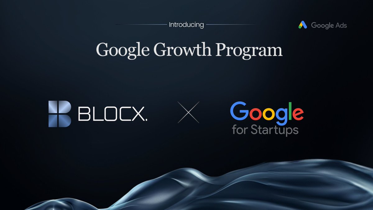 BLOCX_TECH's tweet image. BLOCX x Google: Growth, Accelerated 🚀

We’re proud to share that BLOCX has been selected to join @Google  exclusive Growth Program—a 6-month initiative designed for high-potential startups.

Through this partnership, we gain:  
- 🔷 1:1 consulting with Google Ads experts to…