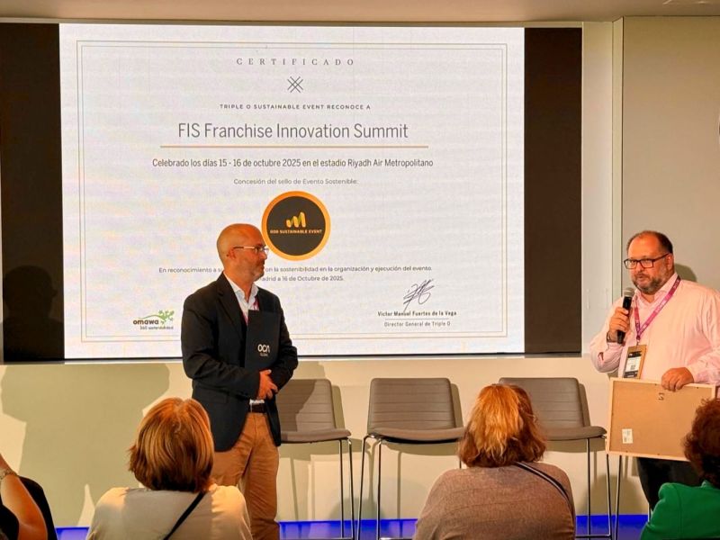 Obj17alliance's tweet photo. El FIS – Franchise Innovation Summit ha sido reconocido con el Certificado TRIPLE O Sustainable Event.
#Origen  #Oportunidades #Optimización 

Este sistema de certificación ha sido desarrollado por la #alianza de #Objetivo17 , #OCAGLOBAL  y #Omawa.
#TRIPLEOSustainableEvent https://t.co/PDdzCV4V3e
